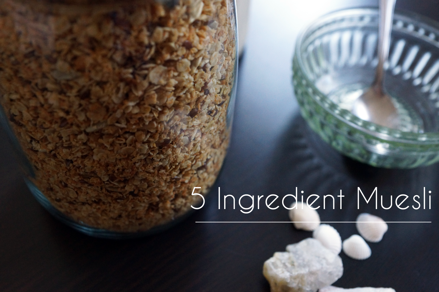 5 Ingredient Muesli (glutenfree, refined sugar free) | 5 Zutaten Müsli (Glutenfrei, ohne raffinierten Zucker)