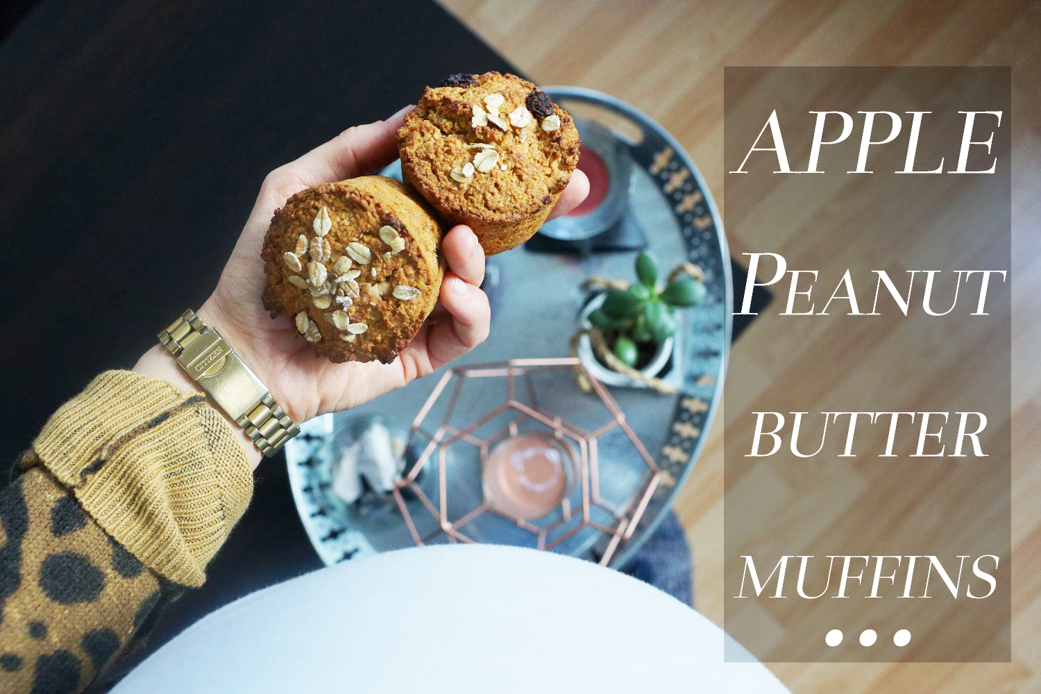 Apple Peanut Butter Muffins | Apfel Erdnussbutter Muffins