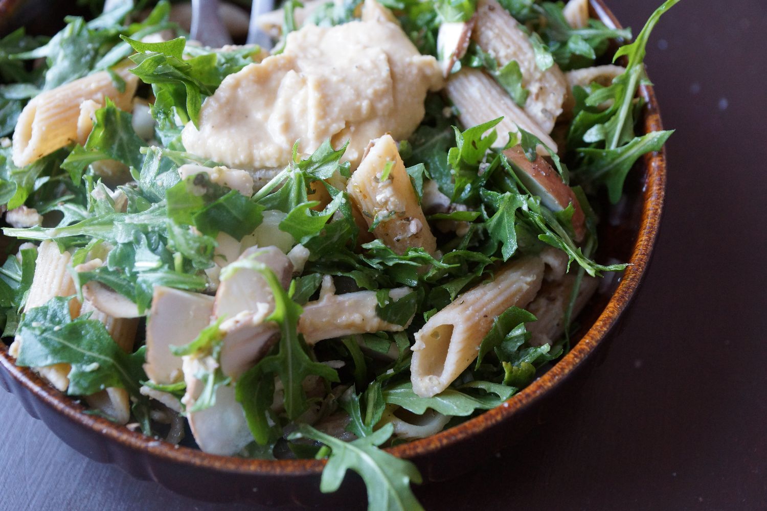 Arugula Noodle Salad // Rucola Nudel Salat (vegan, gluten free, glutenfrei)