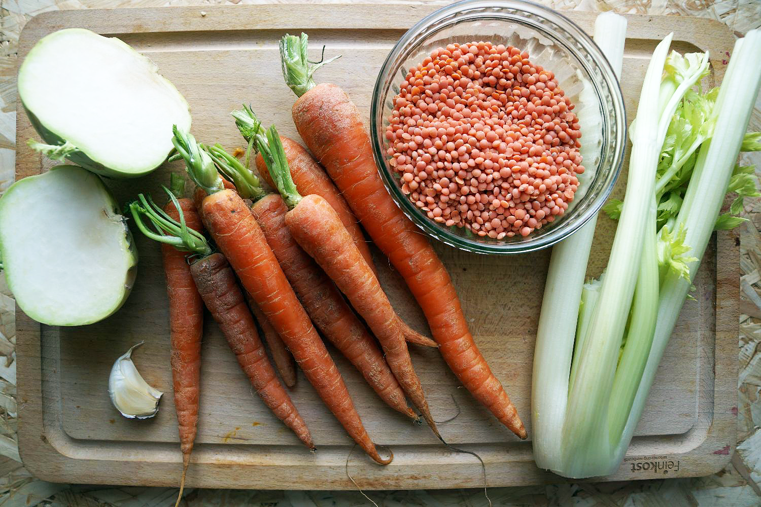 Red Lentils and Seasonal Vegetables Salad | Rote Linsen Salat mit saisonalem Gemüse